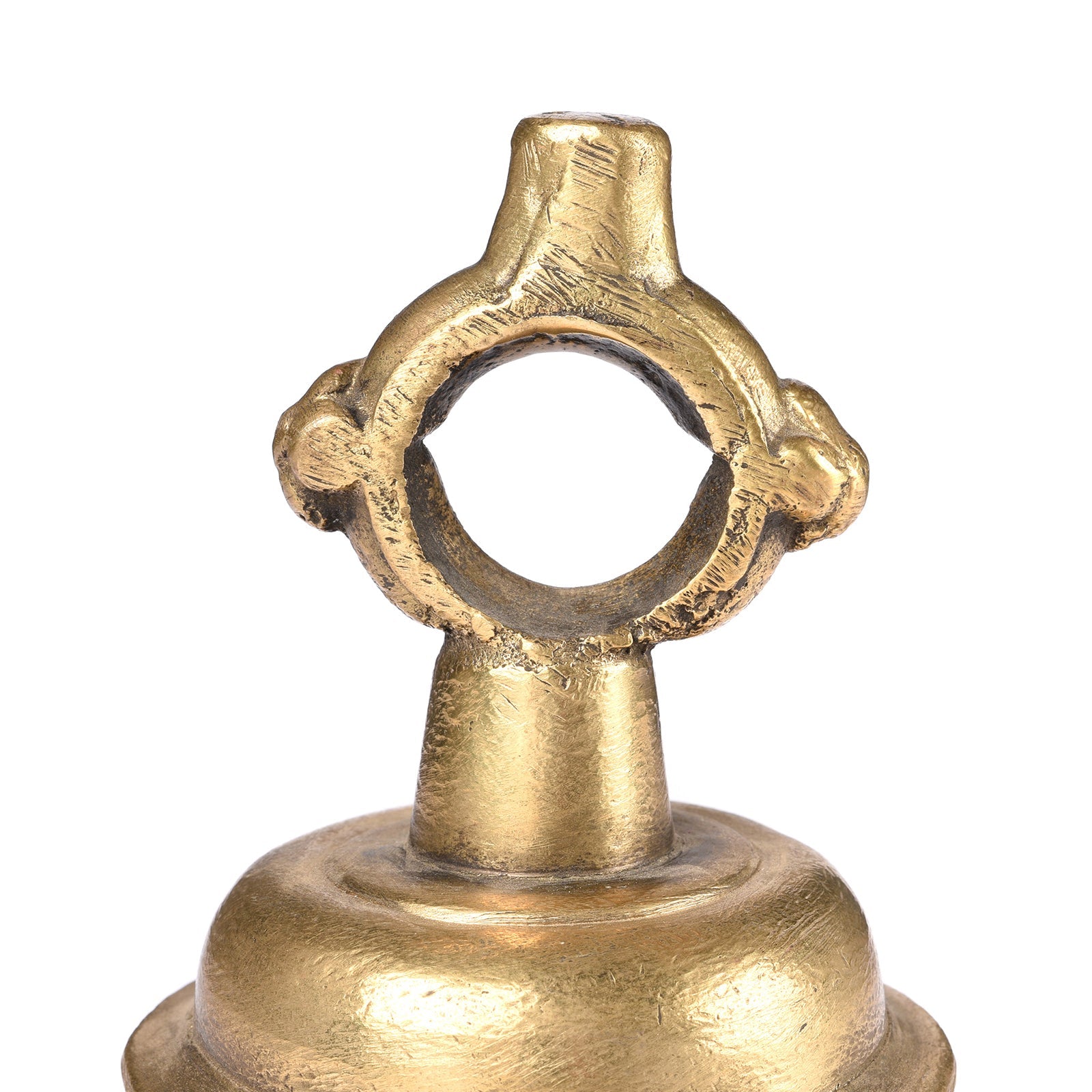 Old Bronze Puja Bell From Lucknow - Ca 1920