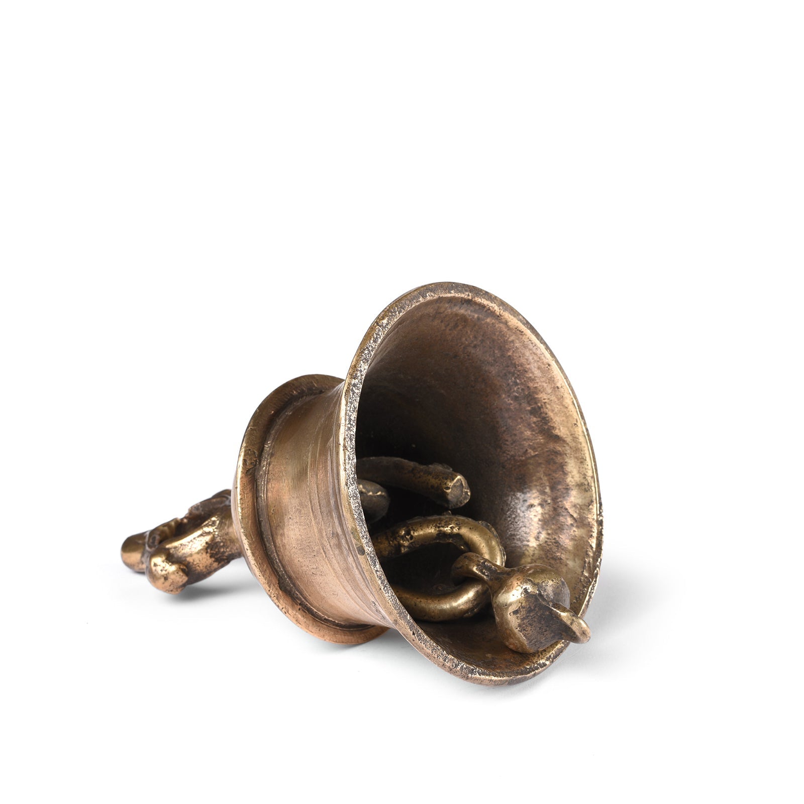 Old Bronze Puja Bell From Lucknow - Ca 1920