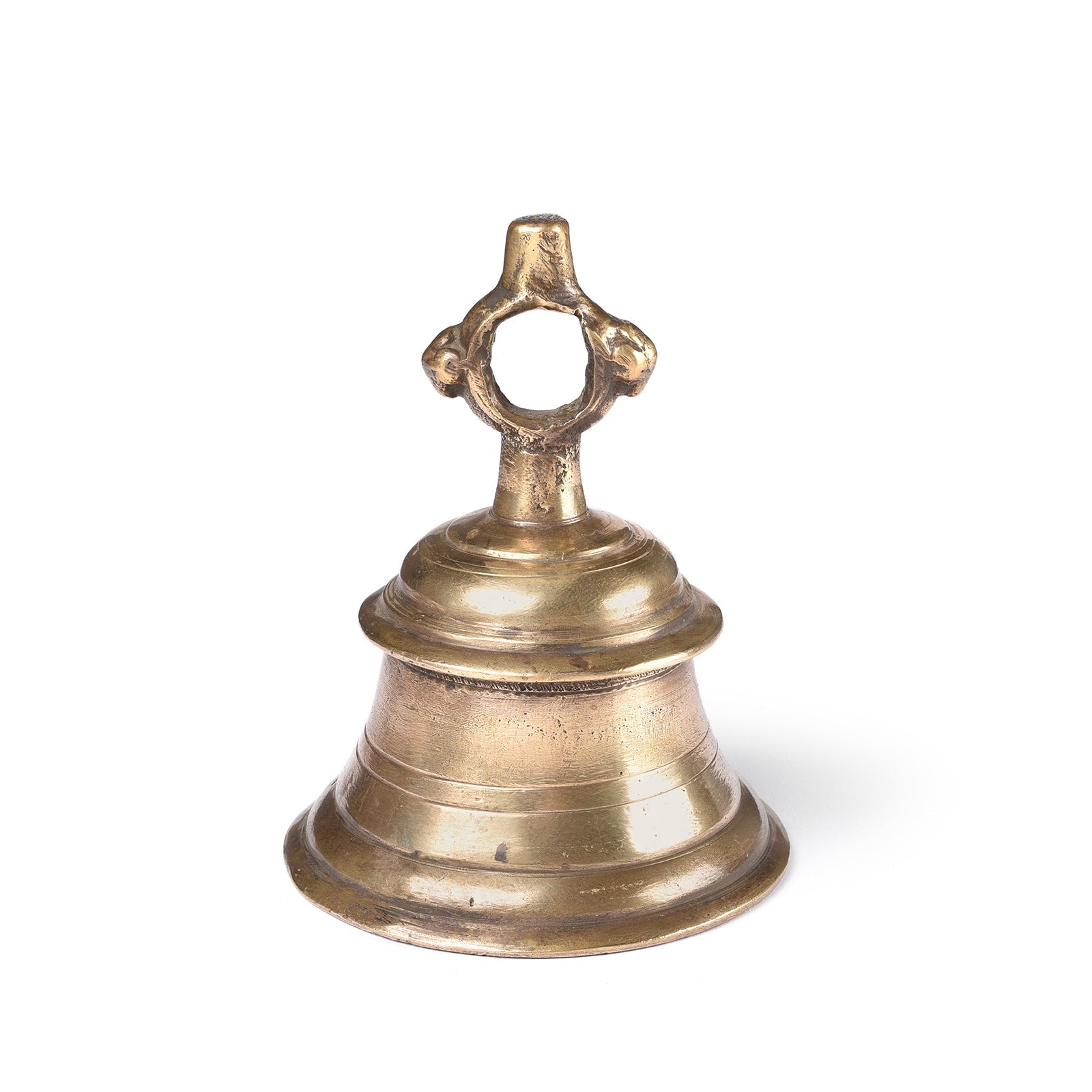 Old Bronze Puja Bell From Lucknow - Ca 1920