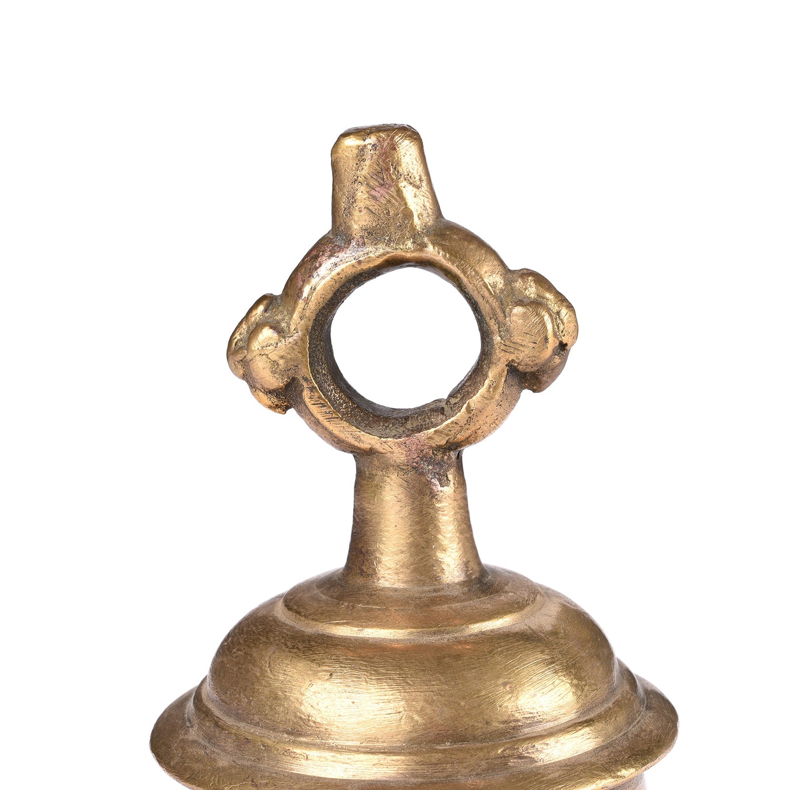 Old Bronze Puja Bell From Lucknow - Ca 1920