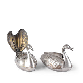 Old Duck Shaped Brass Paan Box