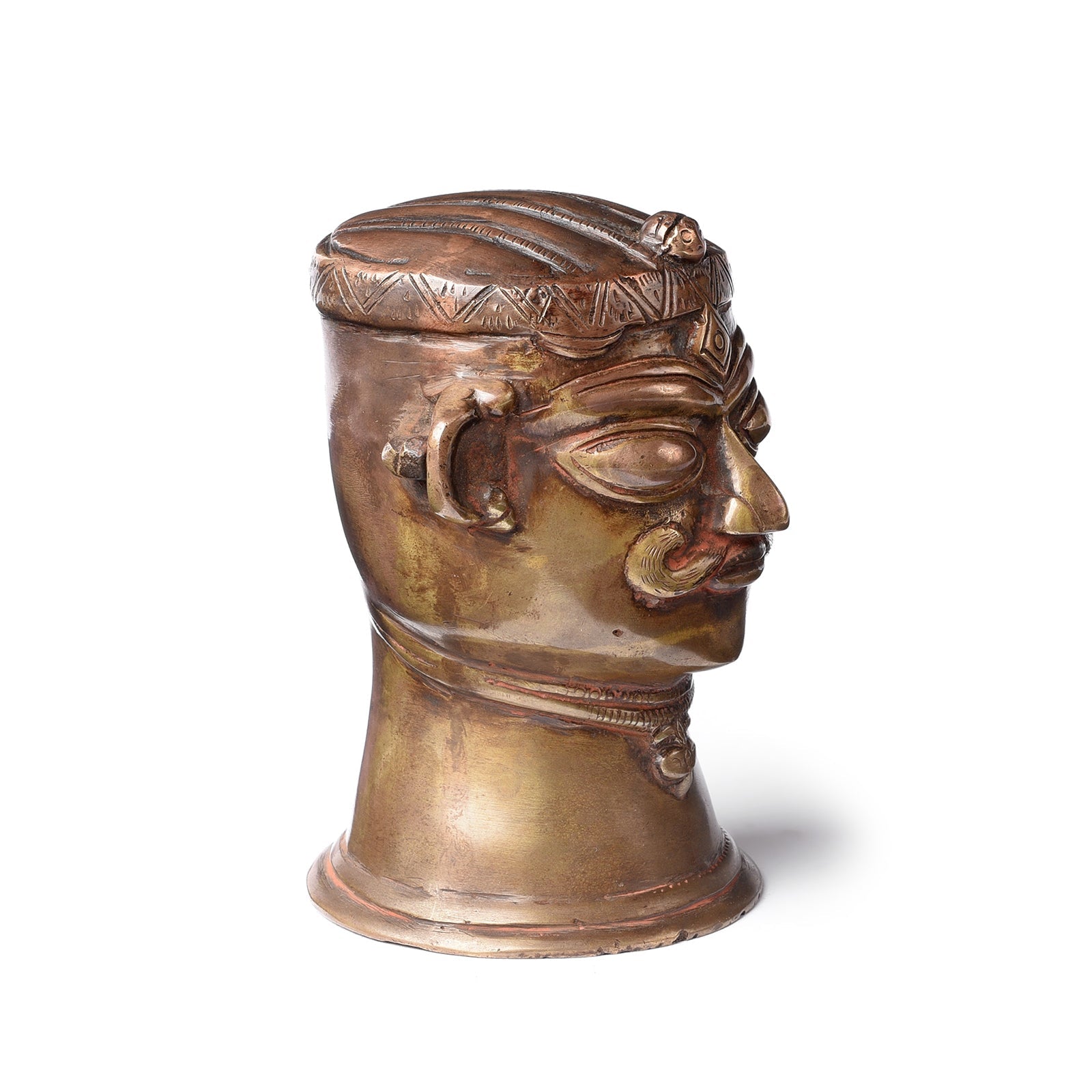 Bronze Shiva Mukhalinga From Karnataka - Ca 1950