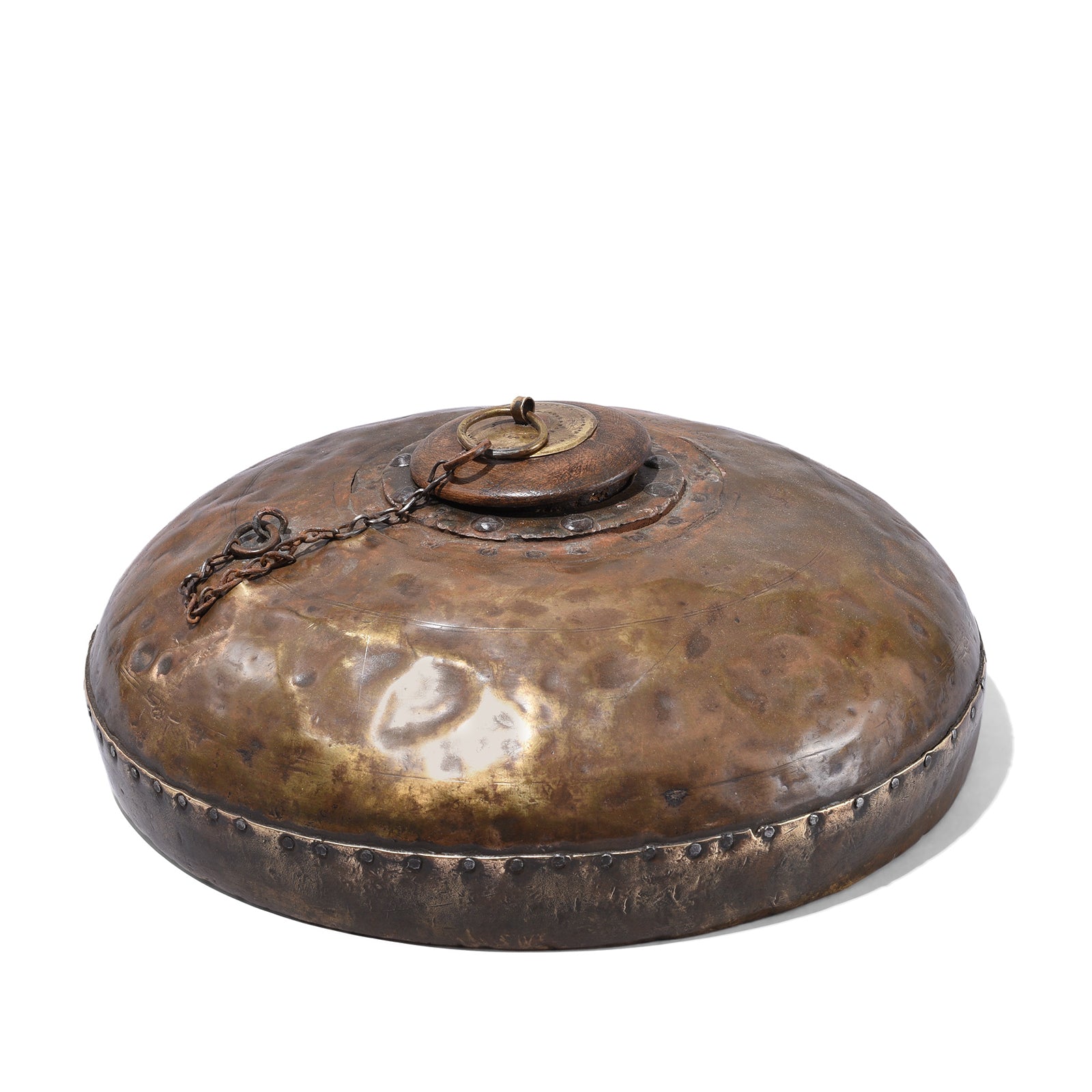 Brass & Teak Indian Tobacco Box - 19th Century