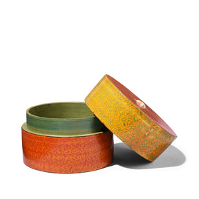Spotted Lacquer Pot From Rajasthan - Early 20th Century