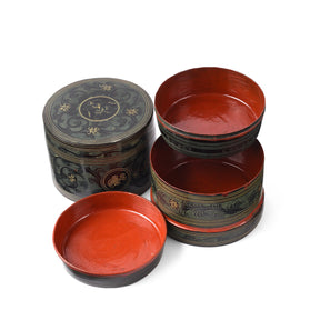 Burmese Green Yun Ware Betel Box - Ca 1920