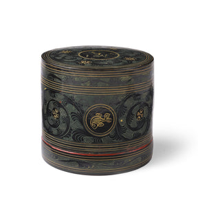 Burmese Green Yun Ware Betel Box - Ca 1920