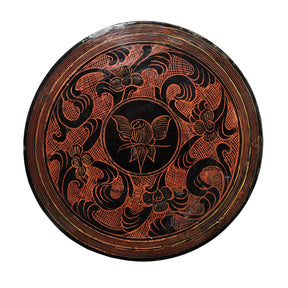 Burmese Black Lacquered Betel Box - Ca 1920