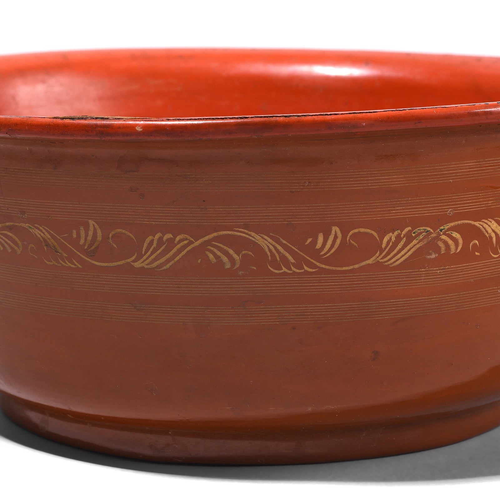 Burmese Red Lacquer Bowl - Ca 1920
