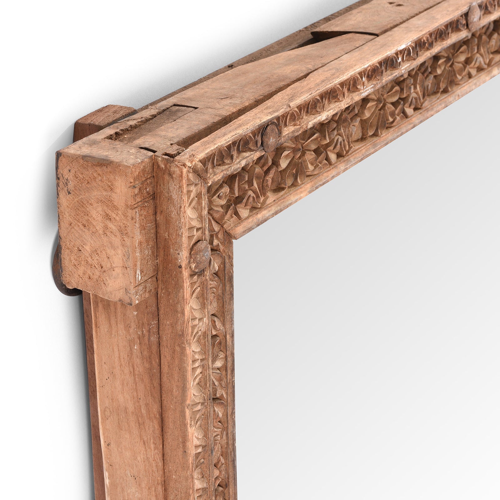 Indian Door Mirror From Shekhawati - 19th Century