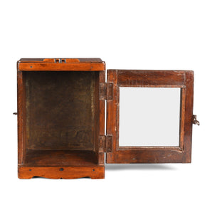 Teak Glazed Wall Cabinet - Ca 1930