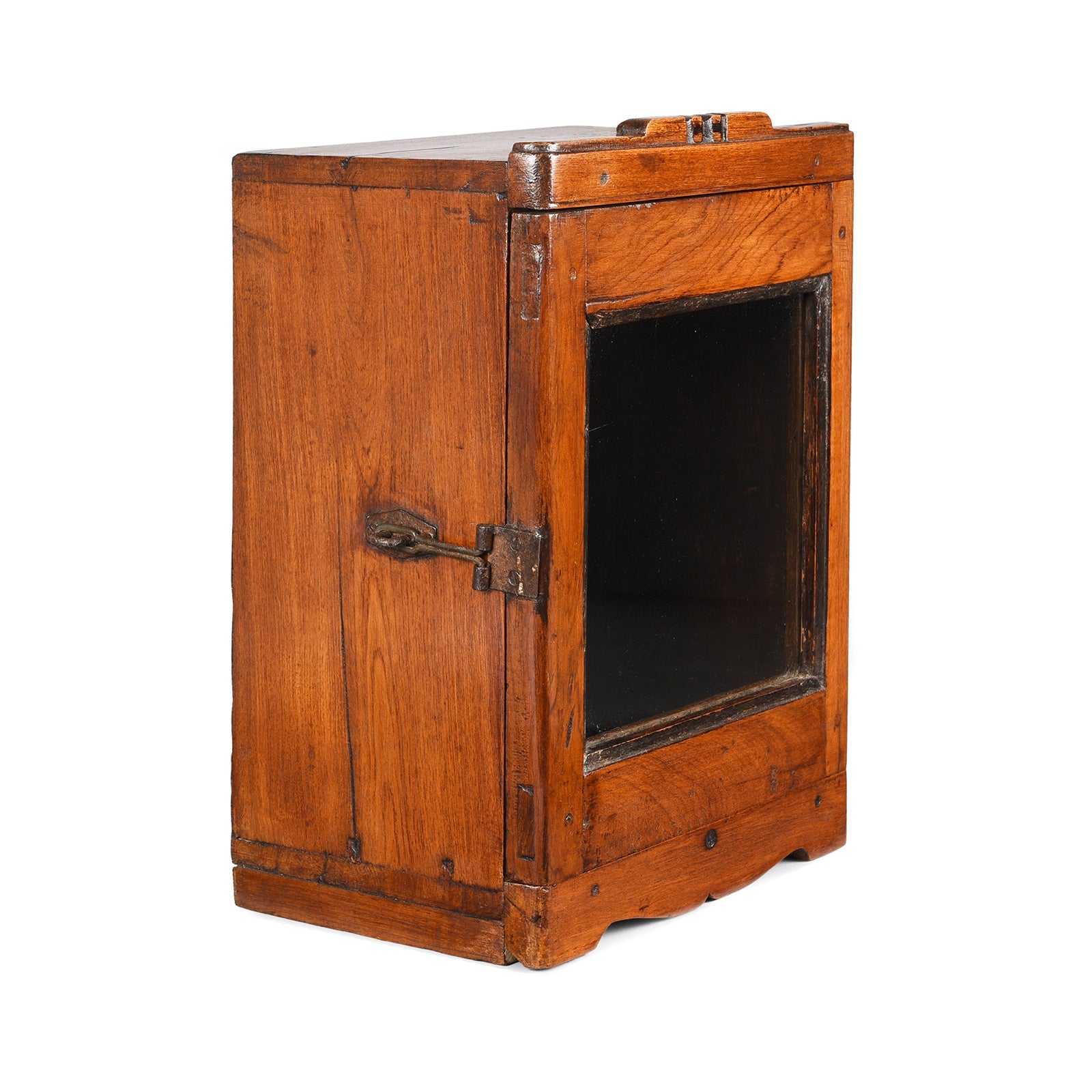 Teak Glazed Wall Cabinet - Ca 1930