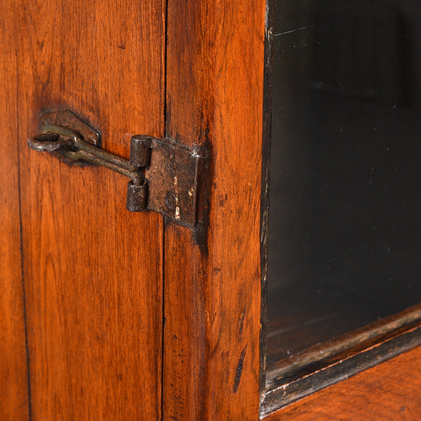 Teak Glazed Wall Cabinet - Ca 1930