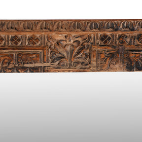 Carved Indian Window Mirror From Shekhawati - 19th Century