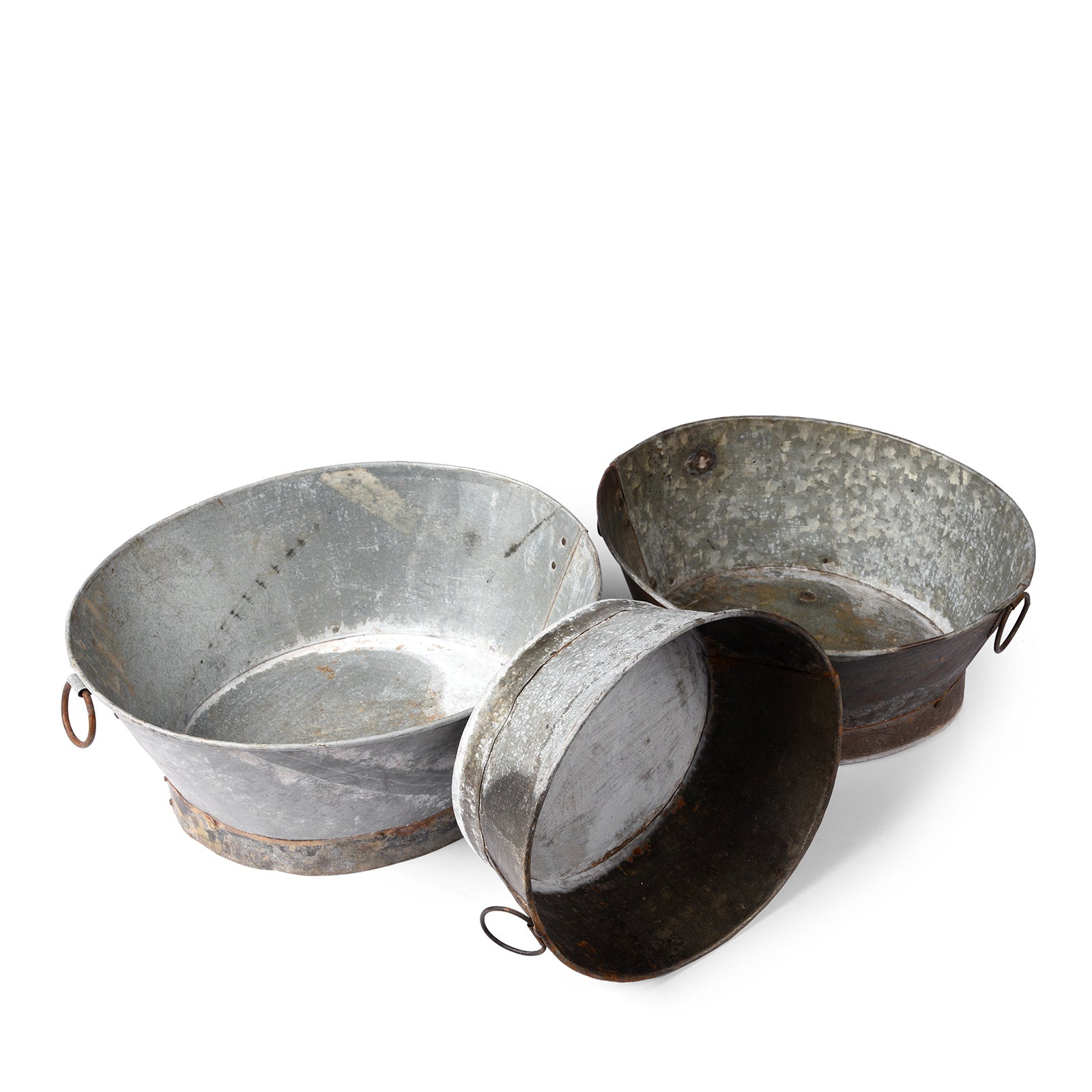 Vintage Galvanised Planter