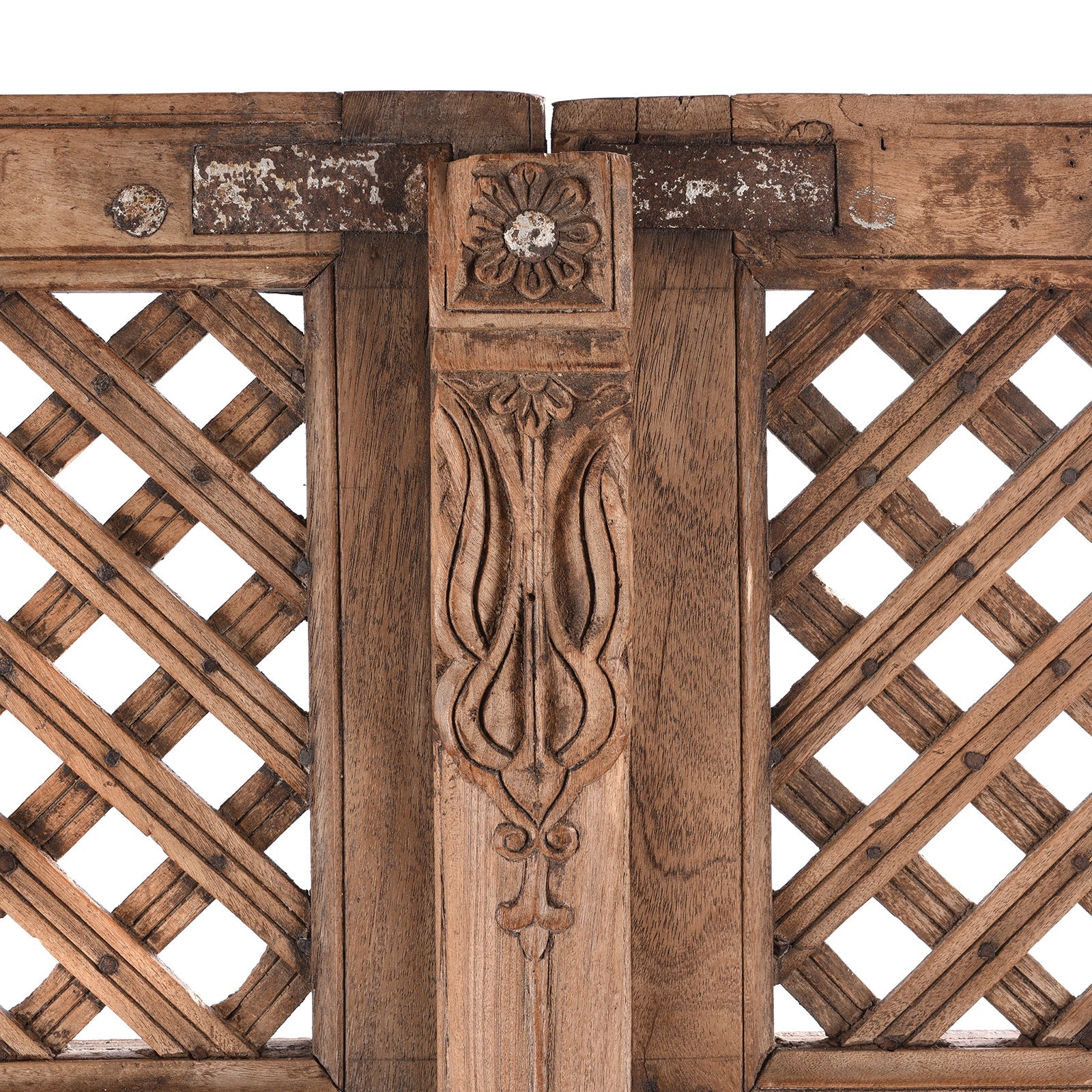 Carved Roheda Jali Doors From Bikaner - 19th Century