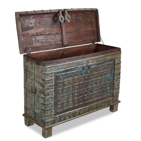 Painted Indian 'Pithara' Chest From Gujarat - 19th Century