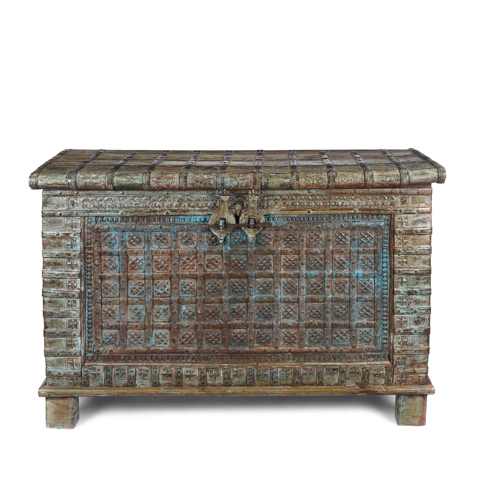 Painted Indian 'Pithara' Chest From Gujarat - 19th Century