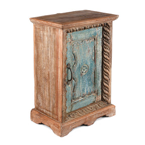 Bedside Cabinet Made From Reclaimed Teak