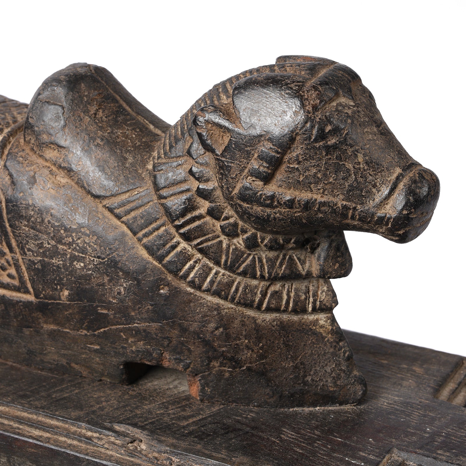 Indian Nandi Bull Tikka Box From South India - 19th Century