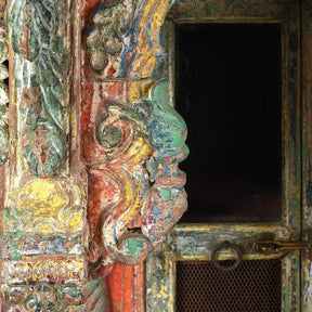 Painted Teak House Shrine From Gujarat - 18th Century