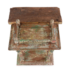 Painted Teak House Shrine From Gujarat - 18th Century