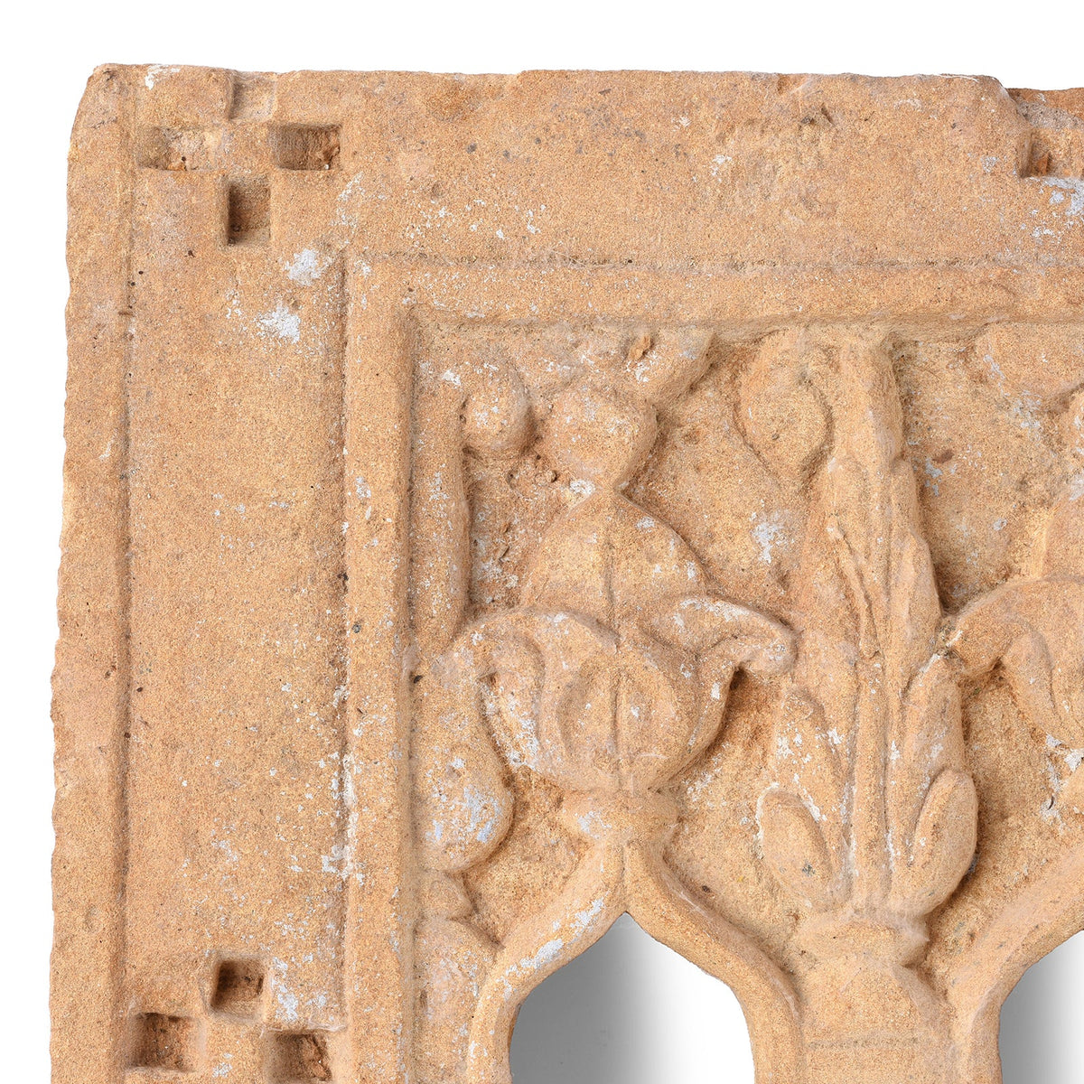 3 Way Stone Lamp Niche From Jaisalmer - 19th Century