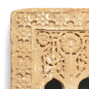3 Way Stone Lamp Niche From Jaisalmer - 19th Century