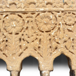3 Way Stone Lamp Niche From Jaisalmer - 19th Century