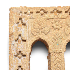 3 Way Stone Lamp Niche From Rajasthan- 19th Century