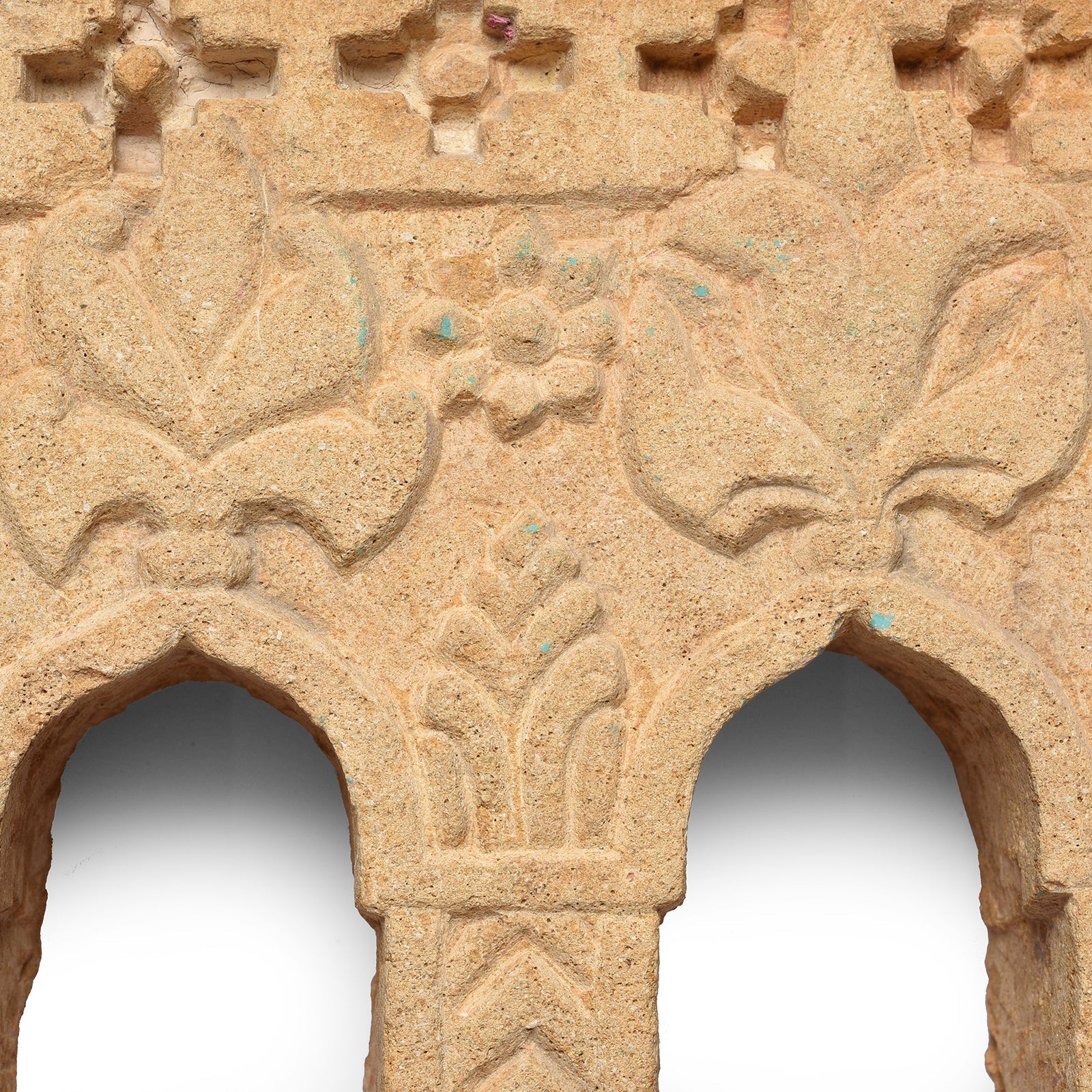 3 Way Stone Lamp Niche From Rajasthan- 19th Century