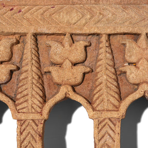 3 Way Stone Lamp Niche From Jaisalmer - 19th Century