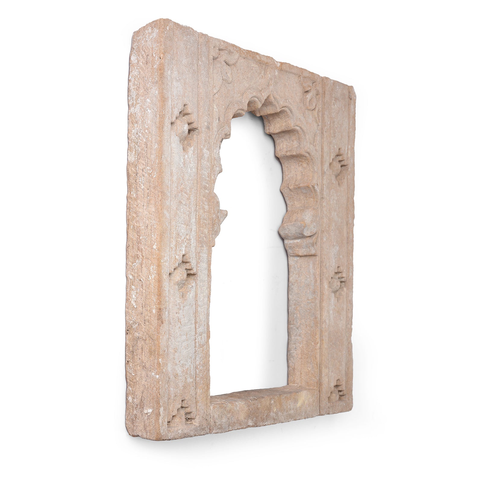 Carved Stone Lamp Niche From Rajasthan - 18thC