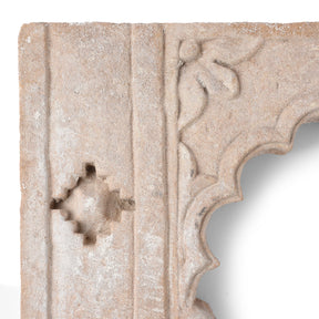 Carved Stone Lamp Niche From Rajasthan - 18thC