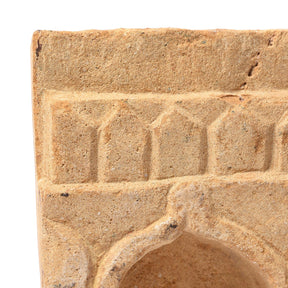 Carved Stone Lamp Niche From Rajasthan - 19thC