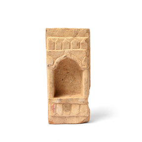 Carved Stone Lamp Niche From Rajasthan - 19thC
