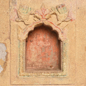 Carved Stone Lamp Niche From Rajasthan - 18thC