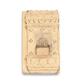 Carved Stone Lamp Niche From Rajasthan - 19thC