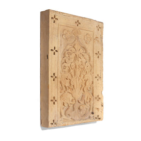 Carved Mughal Stone Panel From Jaisalmer - 19th Century