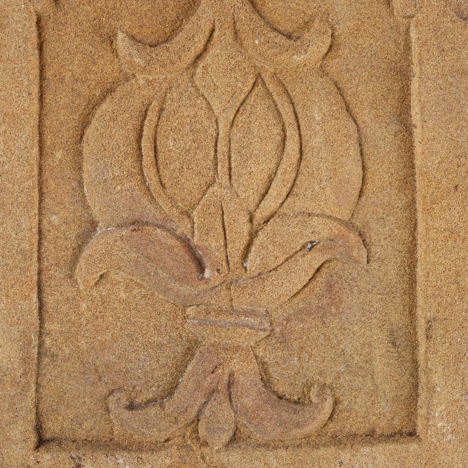 Carved Mughal Stone Panel From Rajasthan - 19th Century