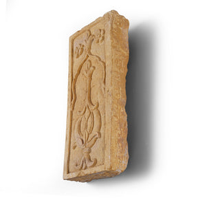 Carved Mughal Stone Panel From Rajasthan - 19th Century
