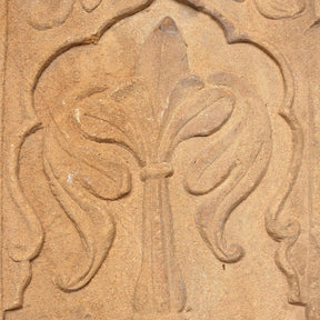 Carved Mughal Stone Panel From Jaisalmer - 19th Century