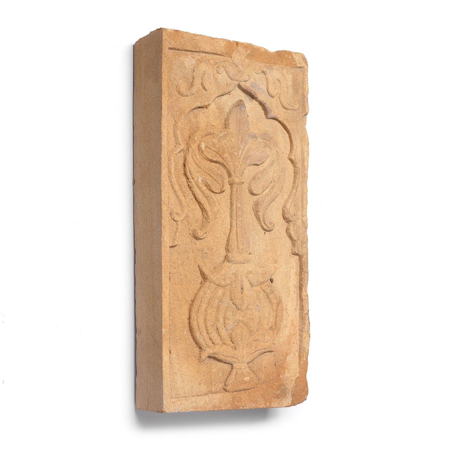 Carved Mughal Stone Panel From Jaisalmer - 19th Century