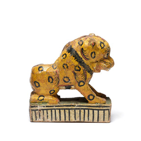 Old Painted Leopard From Orissa - Ca 1920