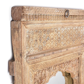 Indian Mirror Made From An Old Rosewood Window - 18thC