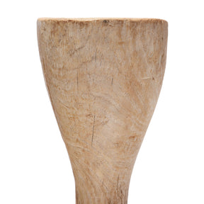Teak Candlestick Made From An Old Takhat Leg