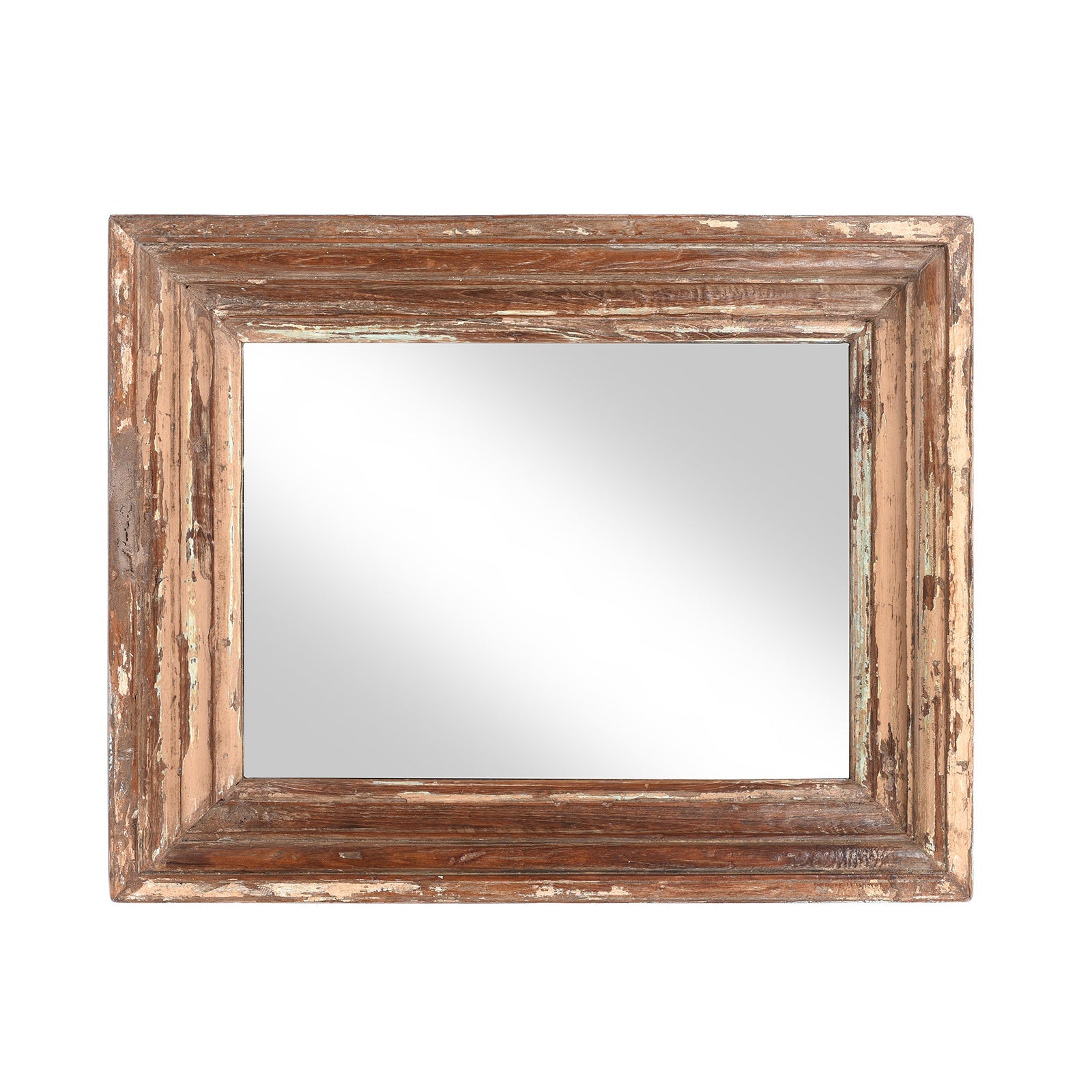 Rustic Painted Indian Mirror (78 x 60cm)