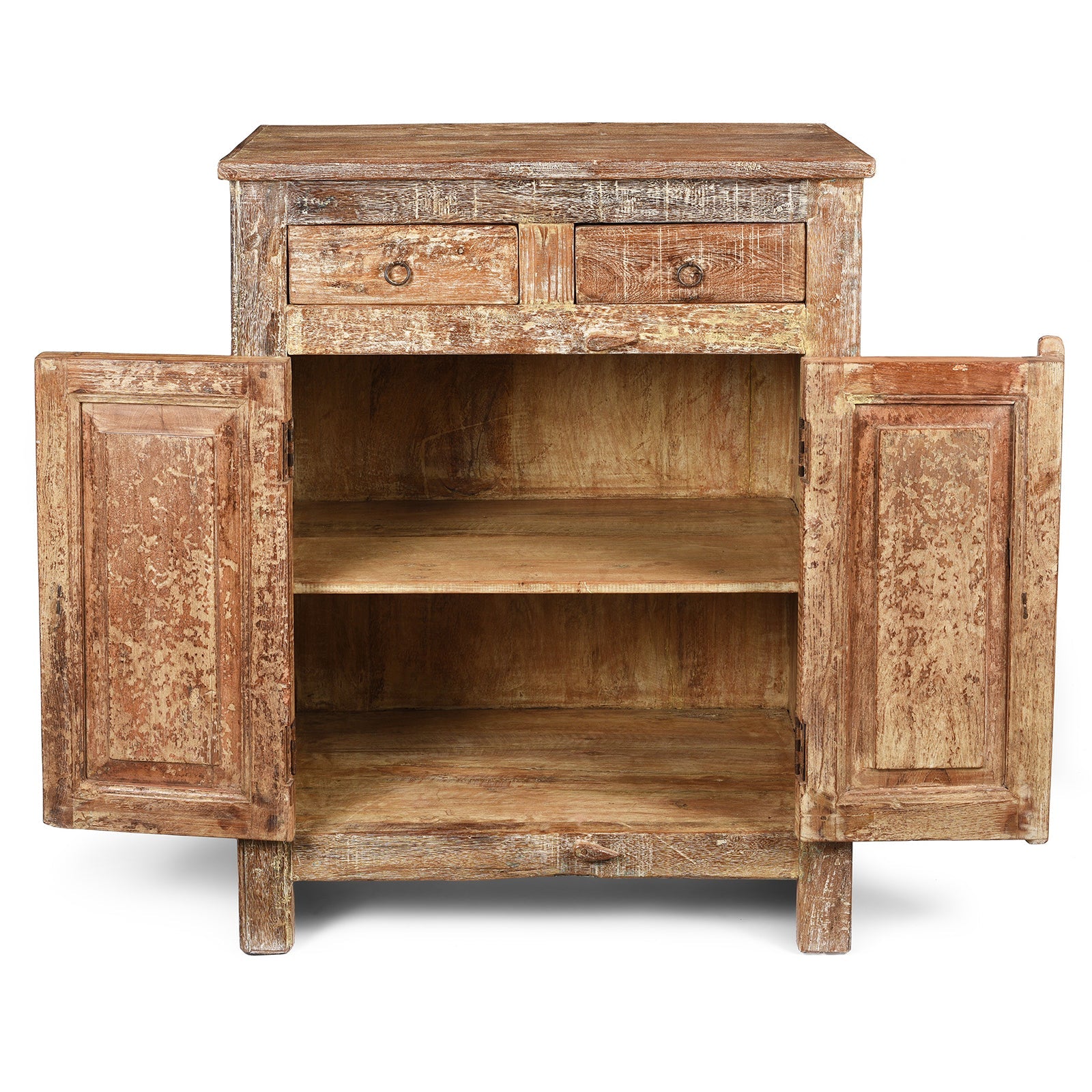 2 Door Kitchen Cabinet Made From Reclaimed Teak