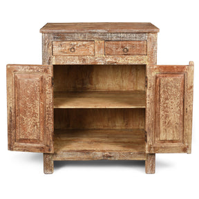 2 Door Kitchen Cabinet Made From Reclaimed Teak