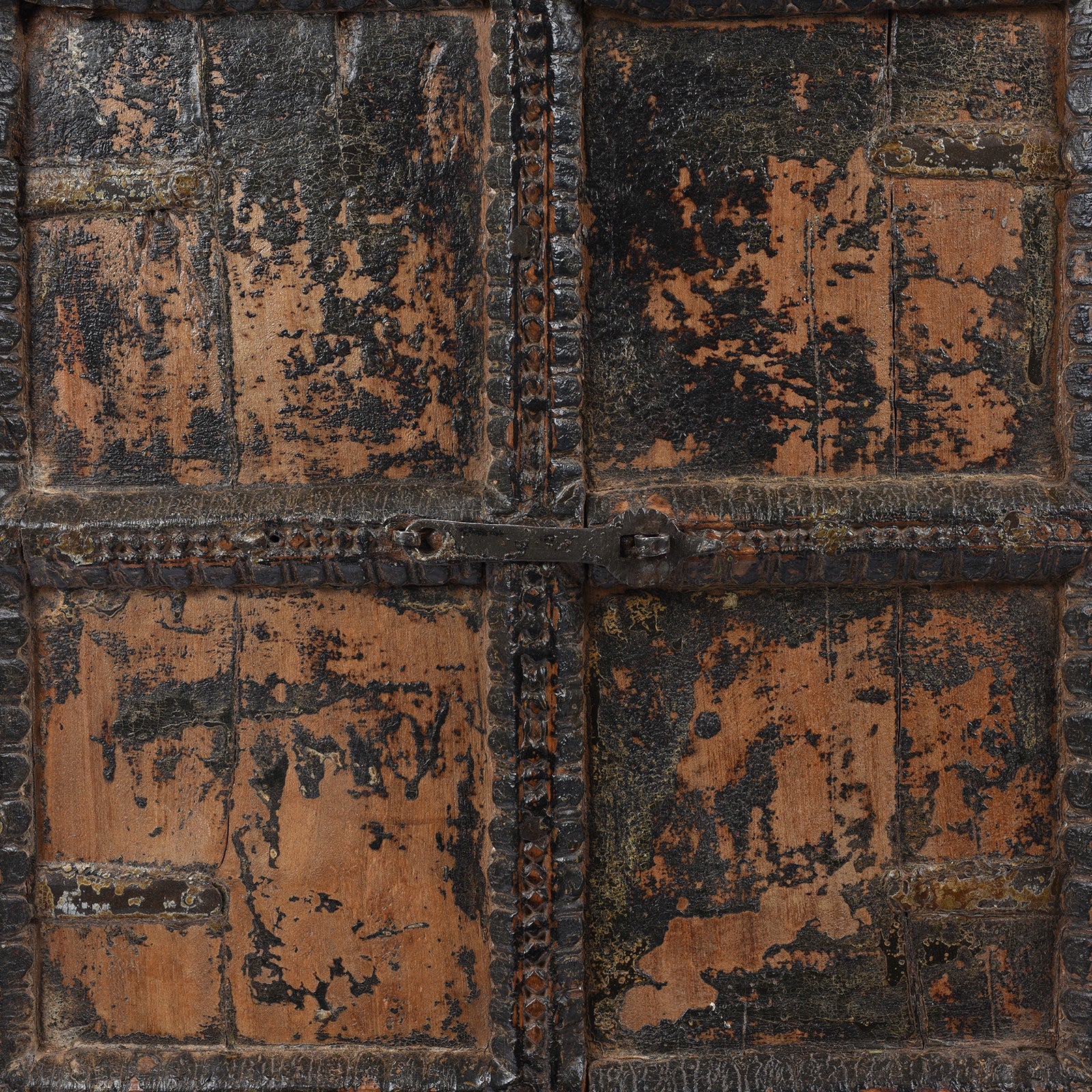 Indian Window Shutter Mirror From Nagaur - 19thC