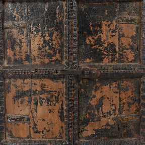 Indian Window Shutter Mirror From Nagaur - 19thC